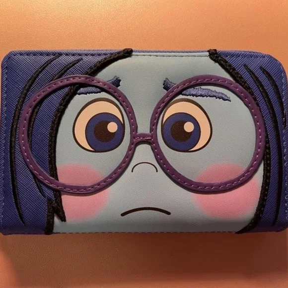 Loungefly Accessories New Loungefly Sadness Zip Wallet Inside Out Blue Poshmark